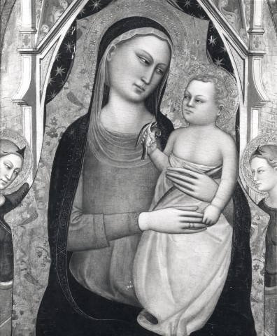 A. C. Cooper — Jacopo di Cione - sec. XIV - Madonna con Bambino in trono e due angeli — insieme